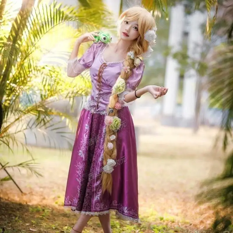 

Tangled Rapunzel & Flynn Rider Cosplay Costume | Princess Rapunzel Long Hair Outfit | Complete Cosplay Set
