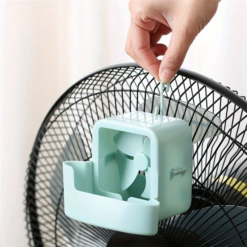 B82B-Summer Cooler Accessory For Electric Floor Fan Models Portable Ice Head Cooling Kit For Electricity-Free Efficient