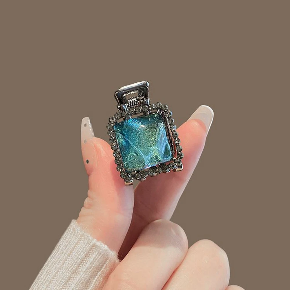 

New High End Square Mini Hair Claws Women Girls Side Bangs Hairpins Elegant Hair Accessories