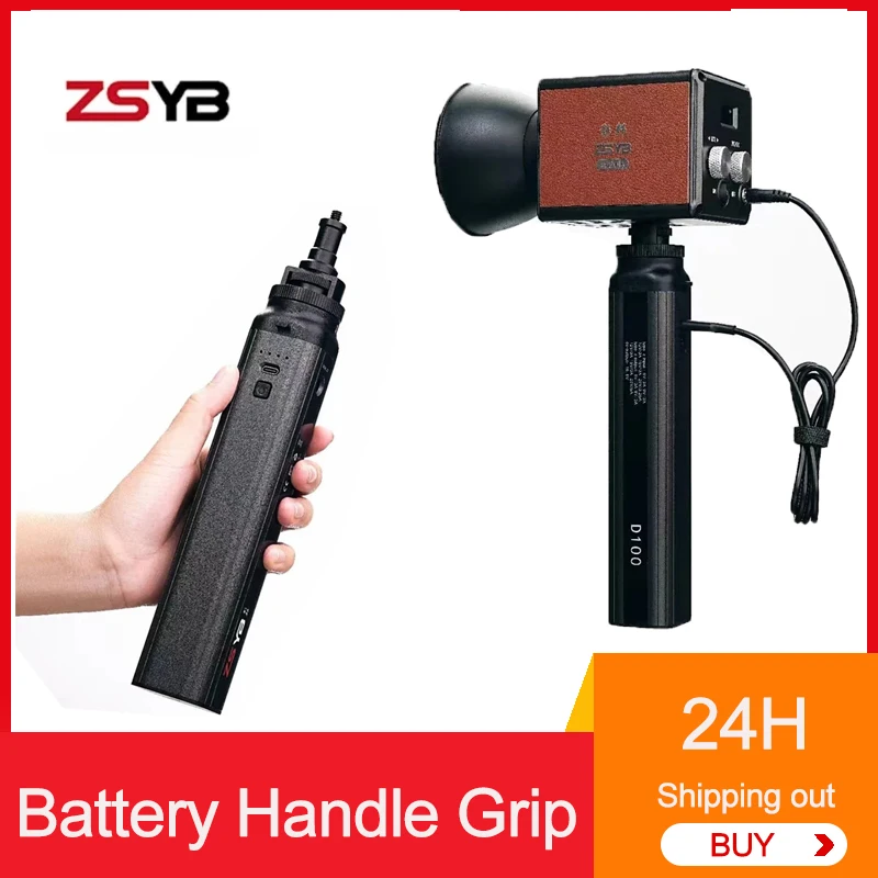 ZSYB Portable 88.8wh Battery Handle Grip For 200X-S MOLUS X100 Grip Battery 24000mAh D-TAP/PD Input D-TAP Output Power Supply