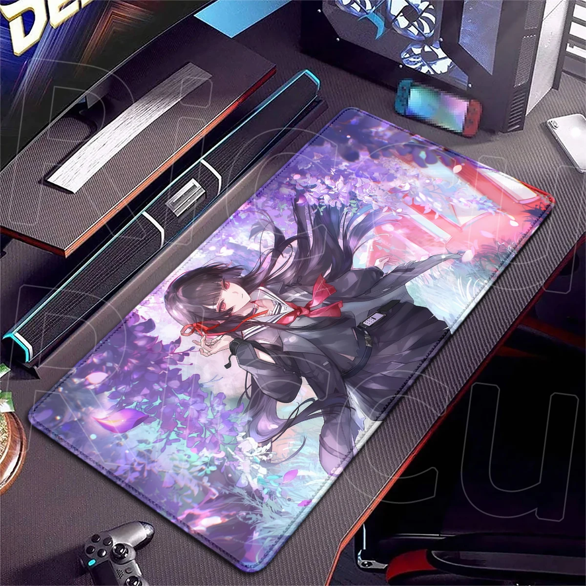 Wuthering Waves Pretty Girl Mousepad HD Printing Anti-Slip Rubber Bottom Desk Gadget Card Playmat Office Home Set Up Accessories