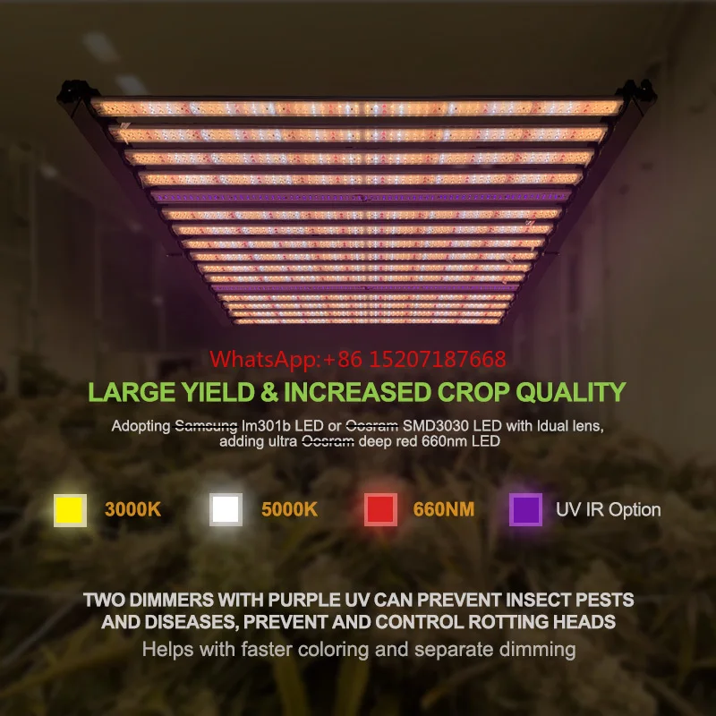 2024 Hot Sale Customization Full Spectrum UV Bar Light Led Grow UVIR 1000W 800W grow light led grow light 1000w for indoor plant