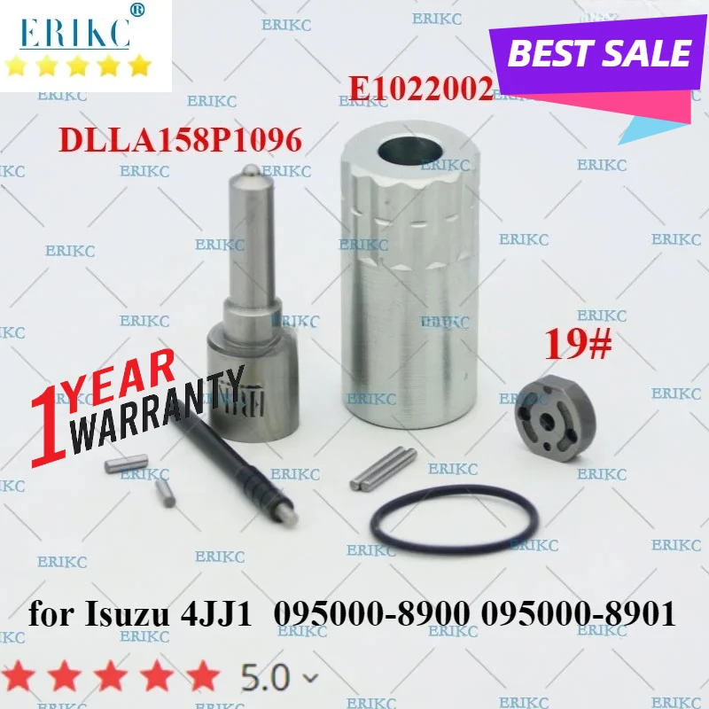 

095000-8900 8901 Ремкомплекты для капитального ремонта дизельных форсунок Сопло DLLA158P1096 Клапанная пластина 19 # , Штифт, Уплотнительное кольцо для Isuzu 4JJ1 3.0L