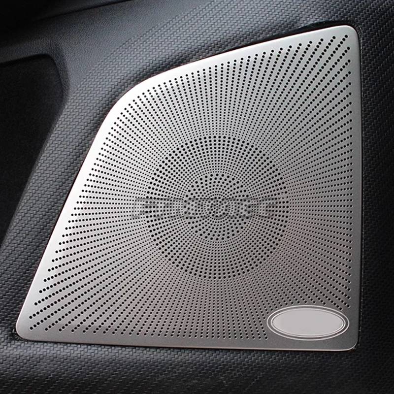 For Ford MK4 Focus 4 Sedan 2019-2024 Door Gate Loudspeaker Cover Stainless Steel Doors Interior Decorated Loudspeaker Cover