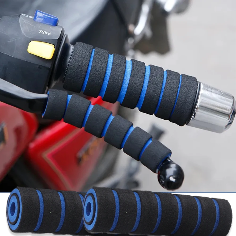 Motorcycle Sponge Handle Grips Anti-Slip Soft Sponge Brake Lever Covers for Motorcycles Bikes Bicycles Tricycles Handlebar Cover