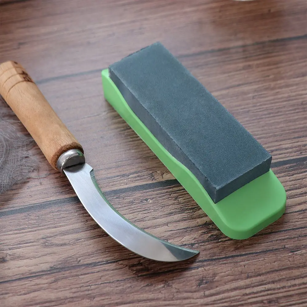 Easy to Use Double-Sided Whetstone Random Color High Hardness Sharpener Safe Fashionable Grindstone Home