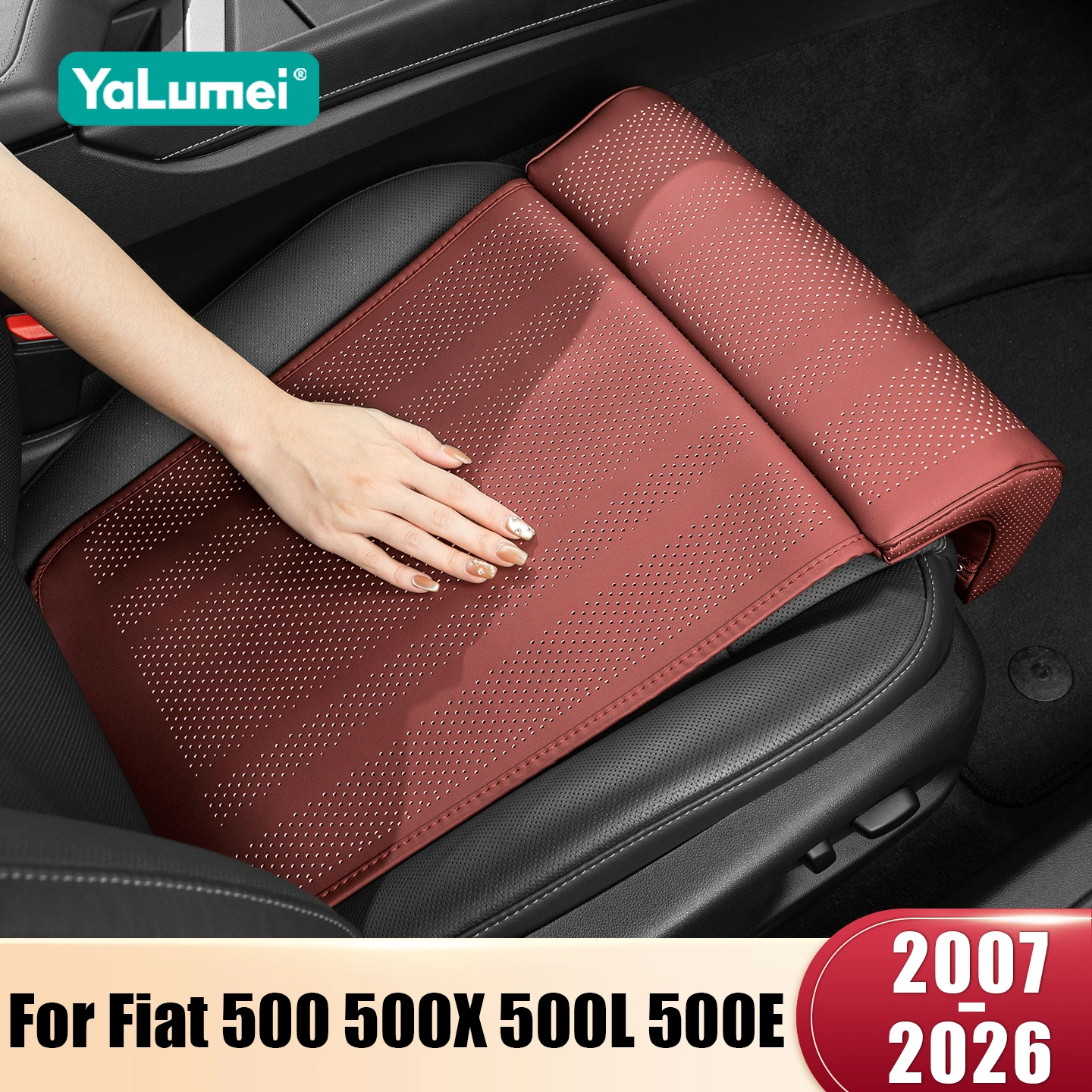 For Fiat 500 500X 500L 500E 500C Ibrida 2007-2019 2020 2021 2022 2023 2024 2025 2026 Car Driver Seat Leg Support Extension Mat
