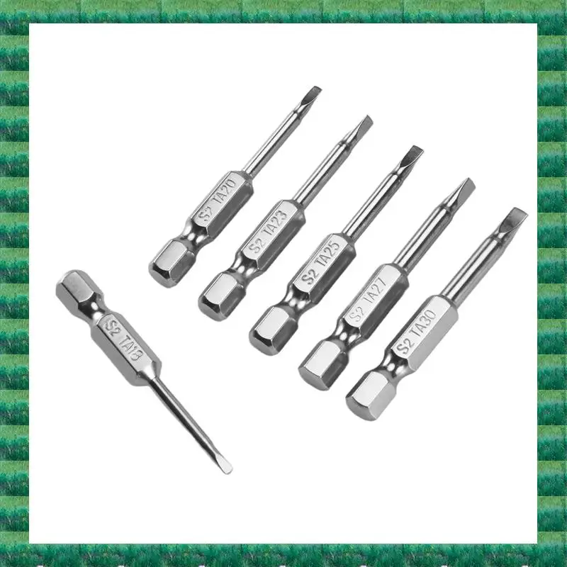 

B76A 6 шт. S2 стальные треугольные отвертки магнитная отвертка противоскользящая треугольная головка винта 1,8/2/2,3/2,5/2,7/3 мм дропшиппинг