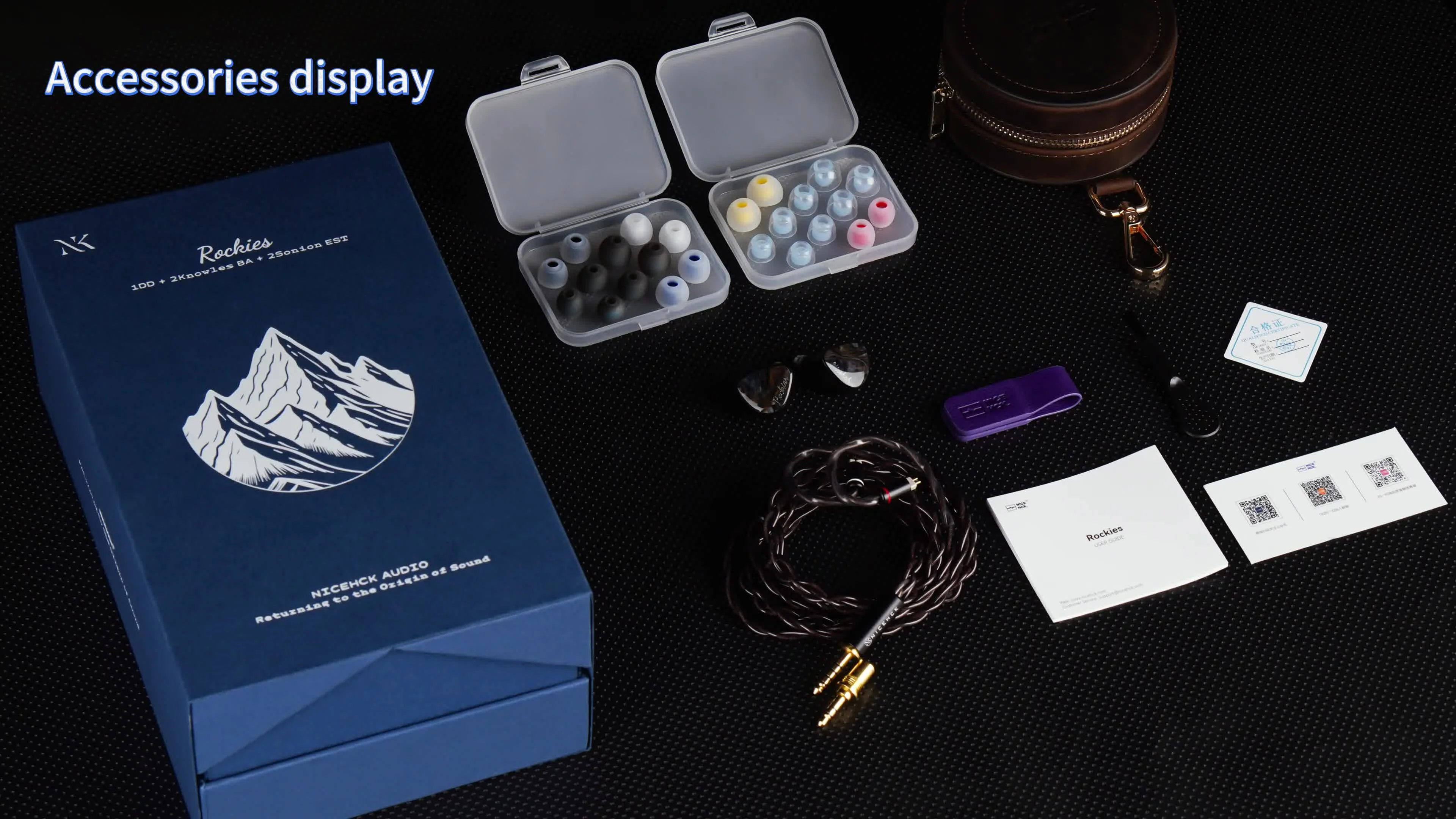 NICEHCK Rockies In Ear Monitor 1DD+2 Knowles BA+2 Sonion EST
