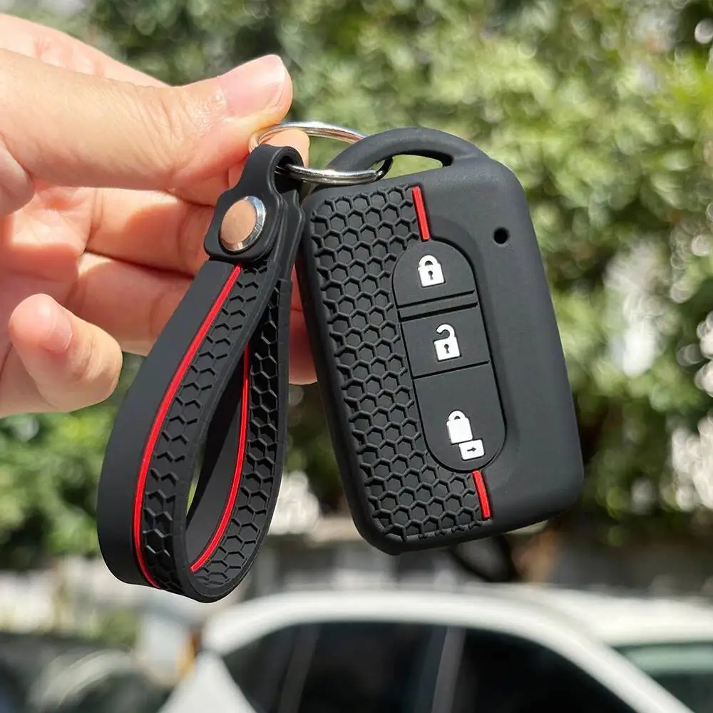 Keychain Protect For Nissan Tiida NV200 X-Trail T-31 Qashqai Micra Pathfinder Navara Kashkay Silicone Car Remote Key Holder Case