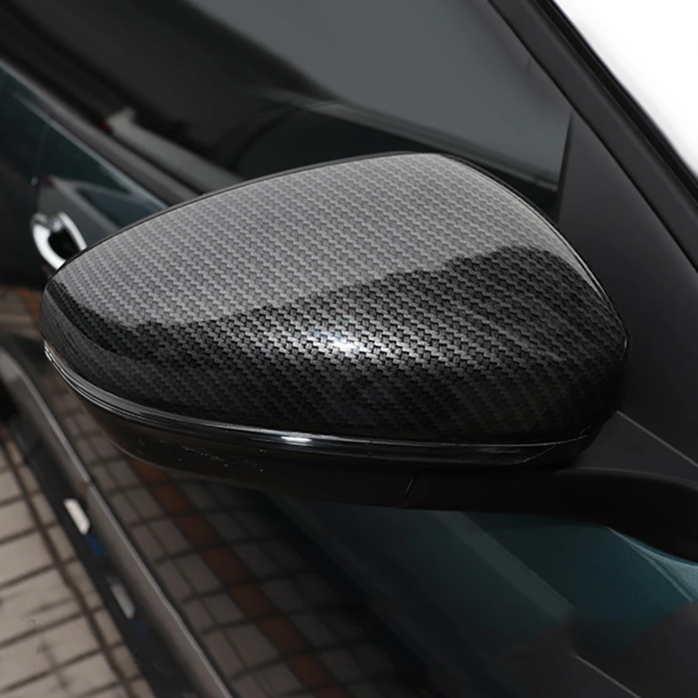 carbon fiber Car Rearview Cover Anti-scratch for Peugeot 3008 5008 2017 2018 2019 2020 2021 2022 2023 gt Protector Accessories