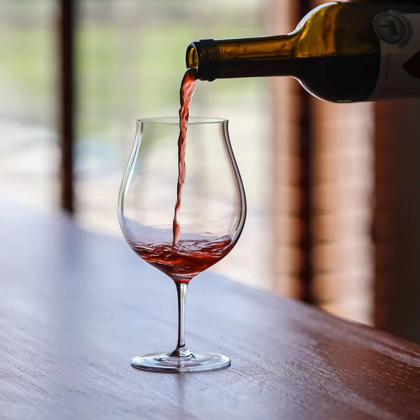 430ML Tulip Goblet Ultrathin Crystal Wine Glass Handmade Ultra Thin Aperitif Sparkling Wine Glass Soda Drink Cup