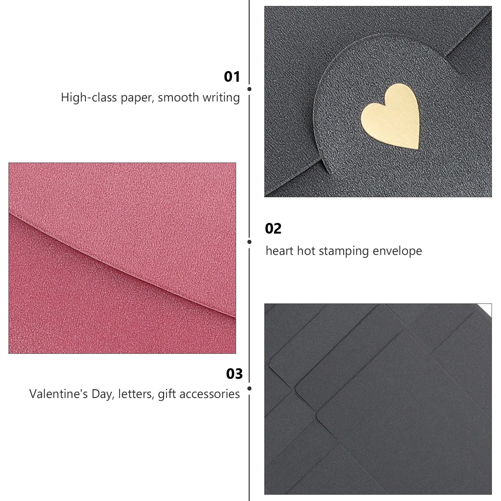 

10 шт. декоративных конвертов в форме сердца для Дня святого Валентина, бумажные держатели для писем, поздравительные открытки, праздничные канцелярские принадлежности, конверты ко Дню святого Валентина