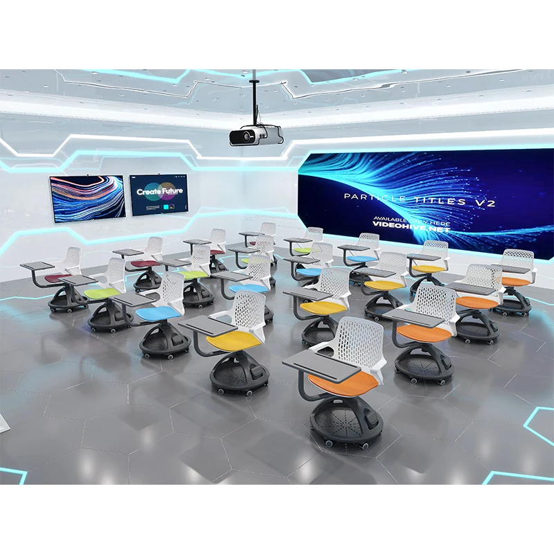 

University Desk And School Chair For Classroom Use For College Students