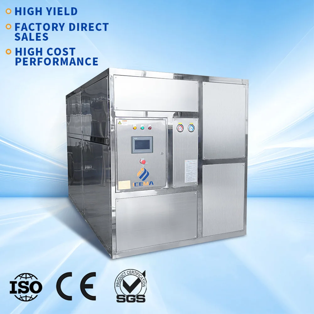 2 Ton Ice Machine Maker Cube Vending Ice Cube Making Machine Purified Industrial Cube Ice Maker Making Machine