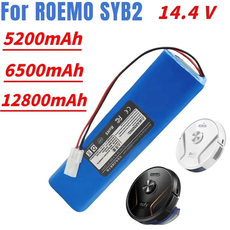 14.4V 5200/6500mAh 18650 m26 4s2p Lithium Ion Battery Pro M9 Pro M8 Pro M7 R1 Rechargeable Lithium Ion Robot Vacuum Cleaner