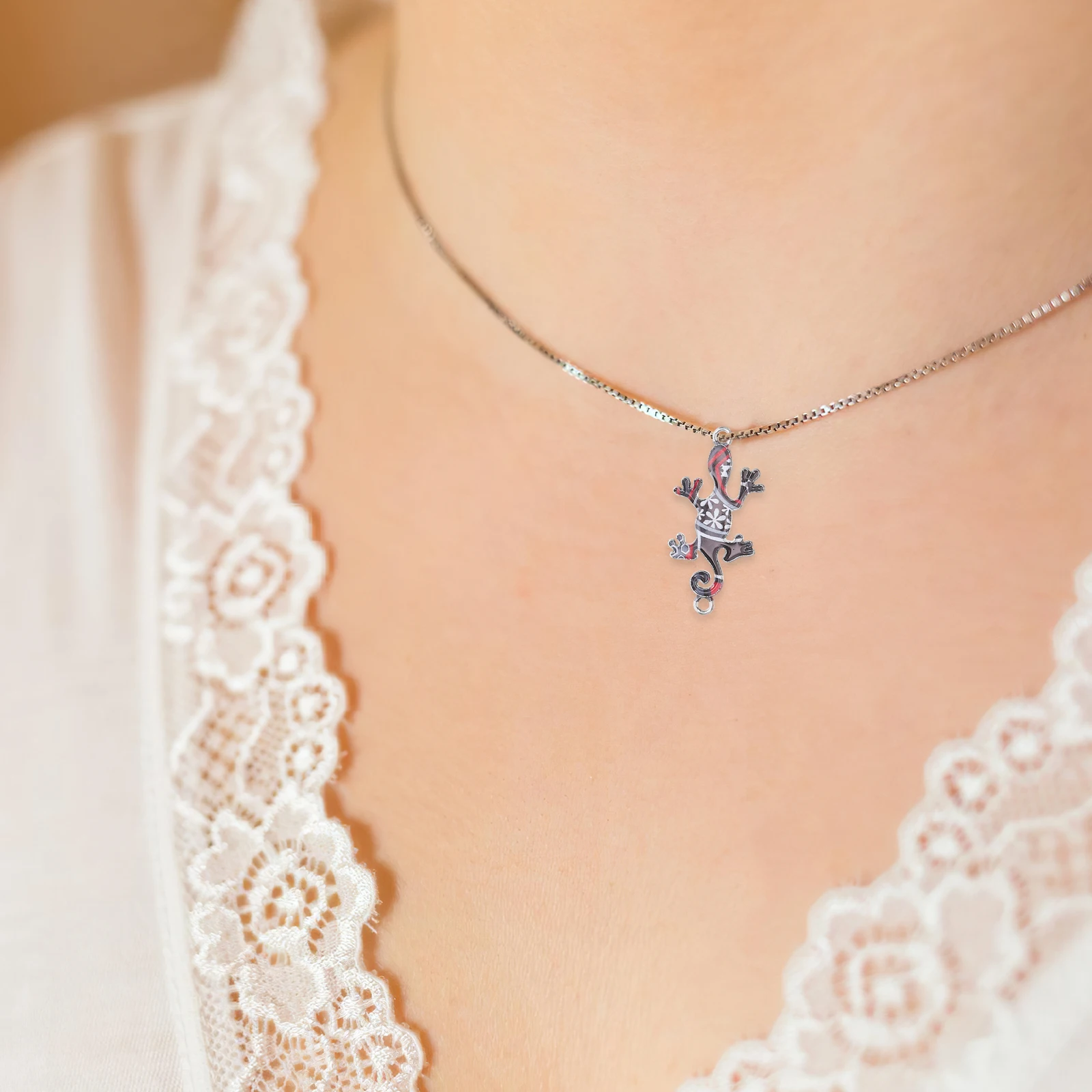 

30 шт., подвески из сплава геккона, мини-подвеска в виде животного для изготовления ювелирных изделий своими руками, браслет, ожерелье, серьги, принадлежности для рукоделия, праздничный подарок