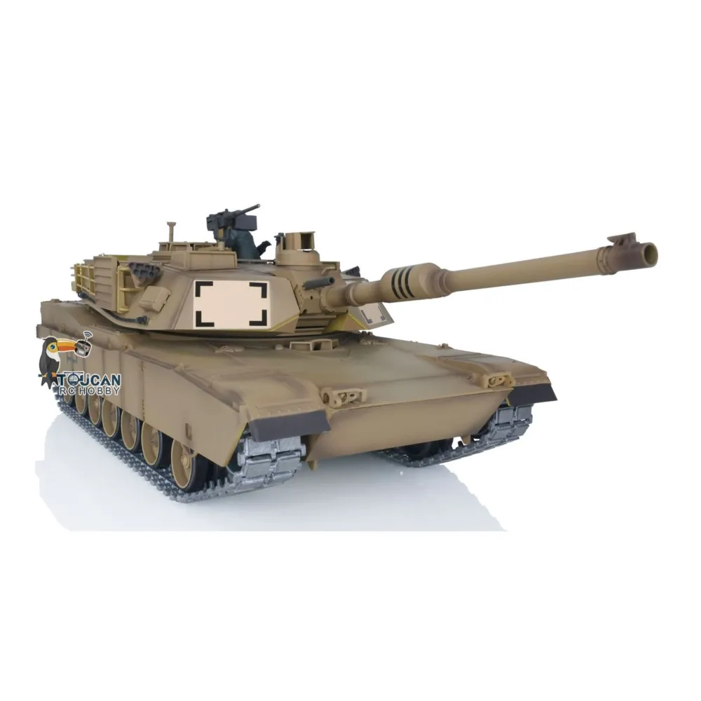 รถถังบังคับวิทยุ Heng Long 2.4G ขนาด 1/16 รุ่น 7.0 M1A2 Abrams สายพานโลหะอัพเกรด รุ่น 3918 ของเล่นบังคับวิทยุ TH17794