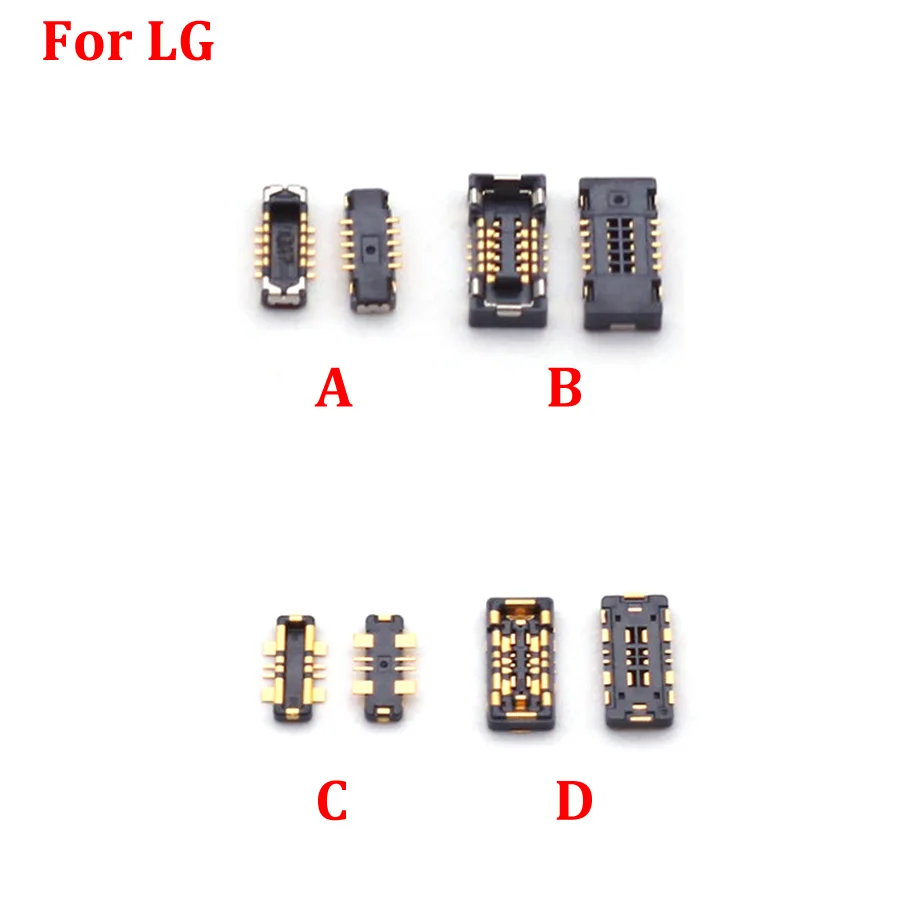 2pcs USB Charging Charger FPC Connector On Board For LG V60 ThinQ 5G V600 AM/TM/VM/N/EA LCD Display Screen Battery FPC