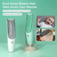 Baby Hair Clipper Hair Gather Adult Mute Waterproof Children Hair Trimmer Sleep Haircut USB Charging Baby Clipper Kids Trimmer