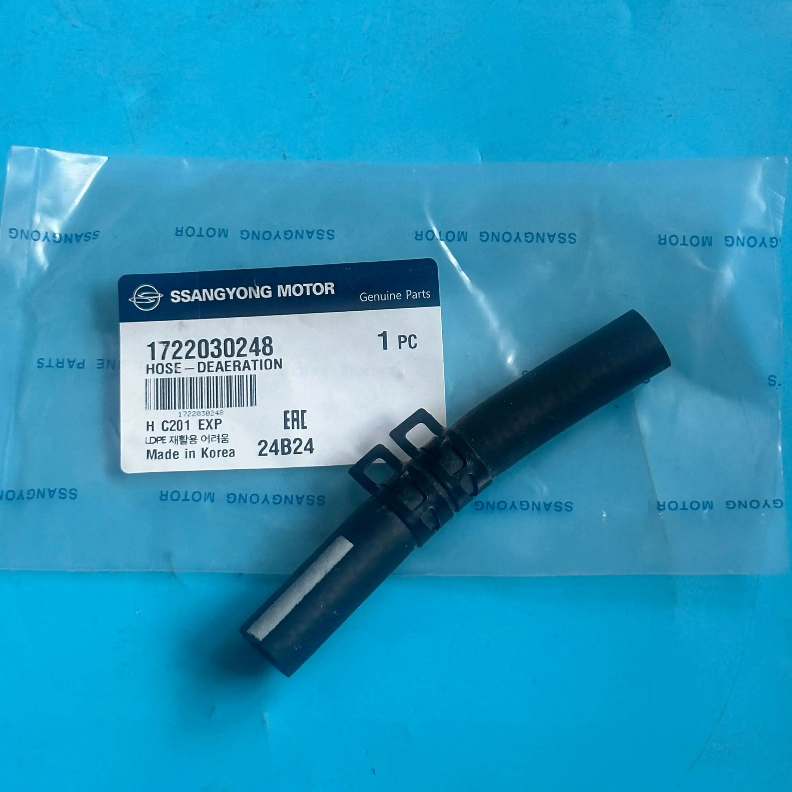 

Genuine Cooling System Deaeration Hose 1722030248 For Ssangyong Korando C 2012-2018 Korando (II) 2019-2024 G20DF