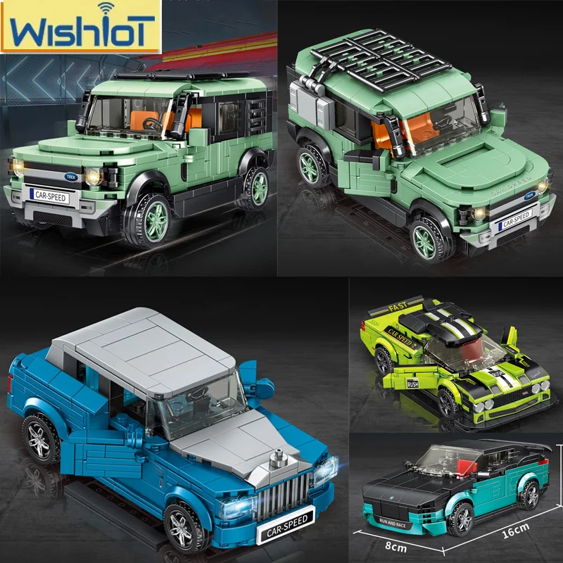 

Simulated Off-road Vehicle MOC Building Block Creative Racing Car Boy Assembly Education Collectible Model Small Bricks Toy Gift