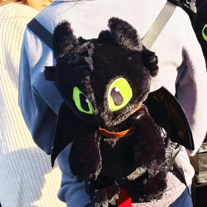 

Universal Studios Beijing Black Night Fury Toothless Plush Doll Backpack Souvenir