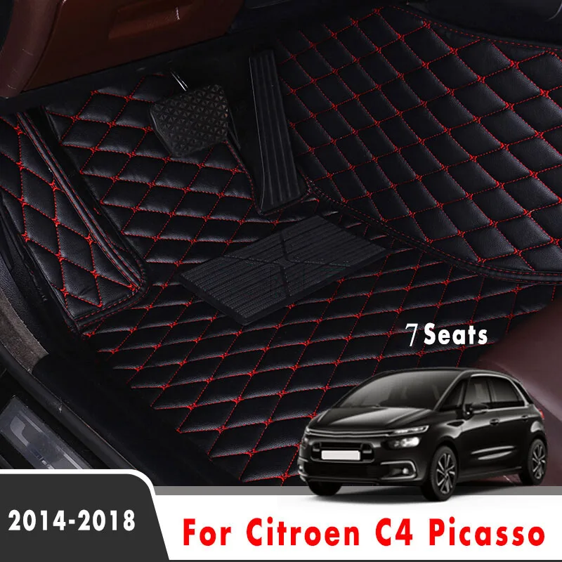 

Car Floor Mats For Citroen C4 Picasso 2018 2017 2016 2015 2014 (7 Seats) Carpets Custom Styling Interior Accessories Foot Pads