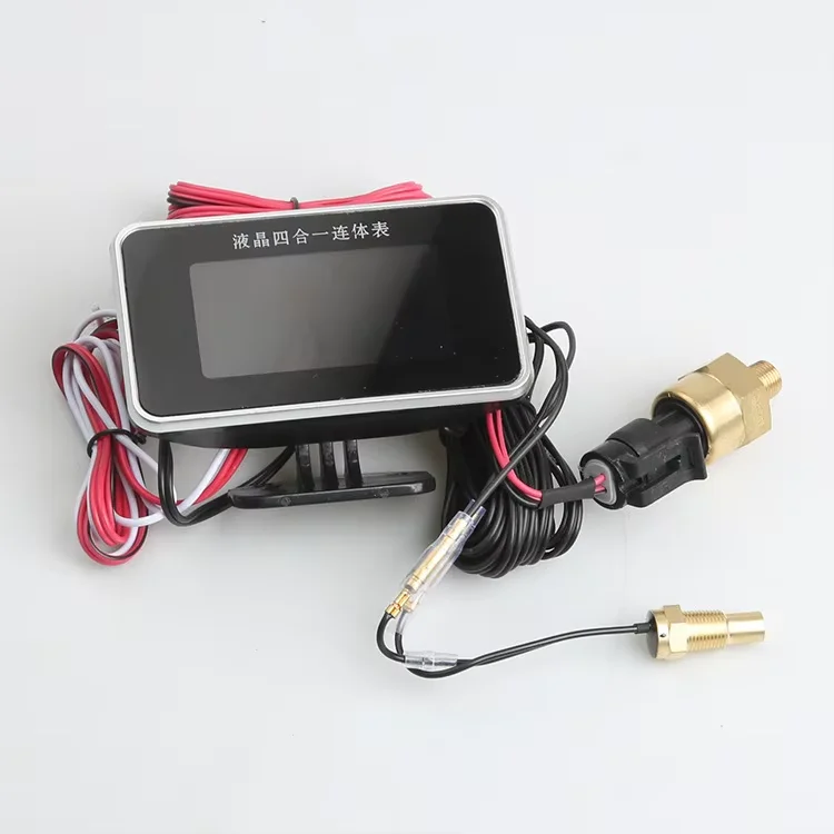 3-in-1 Universal Auto 12V/24V LCD Digital LKW Auto Öldruck Spannung Wassertemperatur Kombinationsanzeige mit 1/8 NPT Sensoren – Detail 23