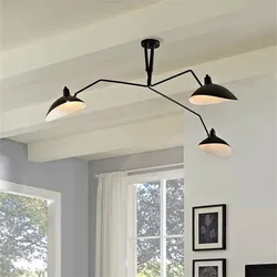 Serge Mouille ceiling lamp Industrial long arm spider light Designer Restaurant lamp Kitchen Decor living room art decor light