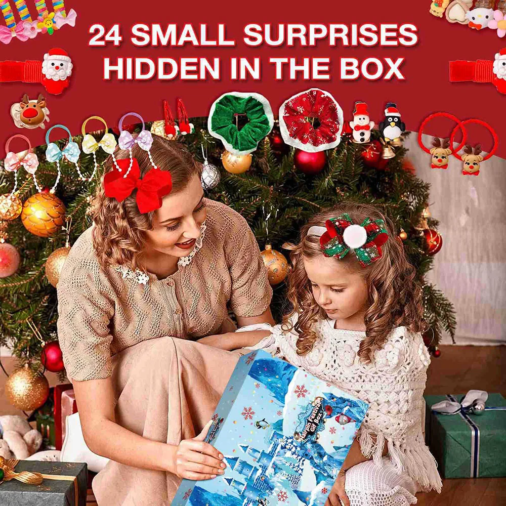 

Fashion Christmas Surprises Box Stylish Festival Hair Accessories Surprise Boxes For Festival Welcome