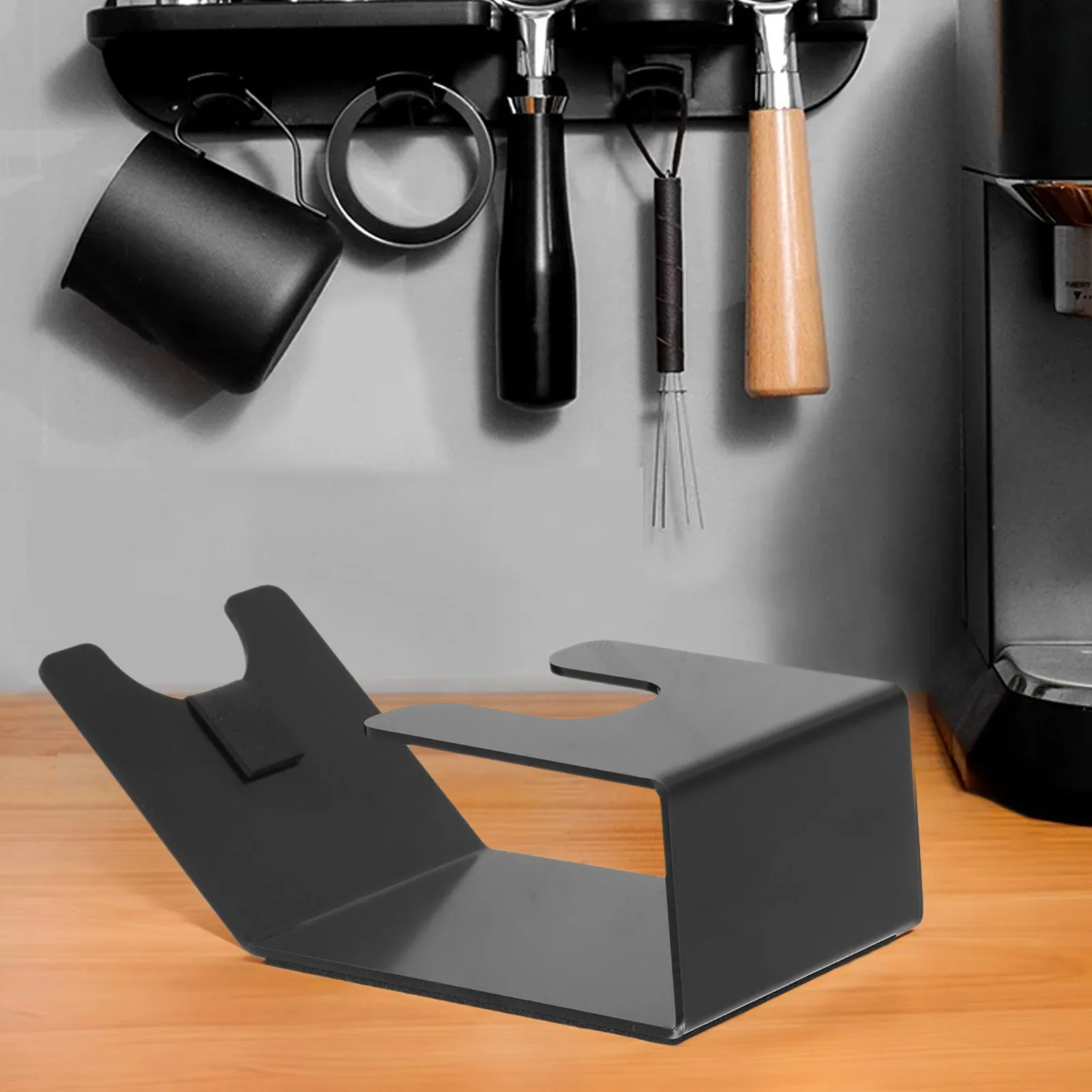 Supporto per portafiltro per caffè in ferro di moda per portafiltro da 51/54/57/58MM Supporto per stazione di manomissione per caffè senza fondo