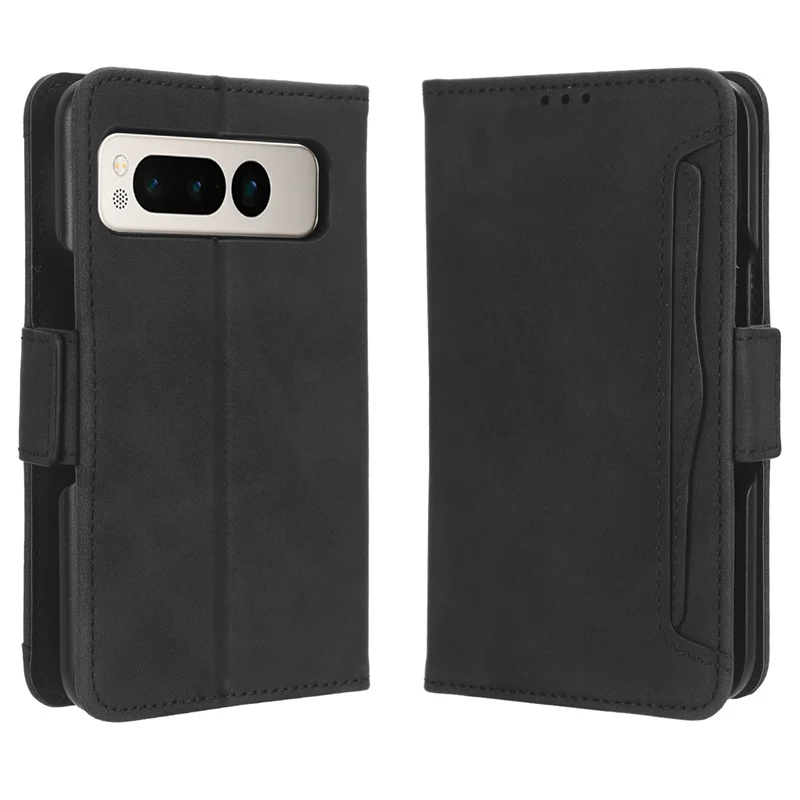 

For Google Pixel Fold Case Premium Leather Wallet Leather Flip Multi-card slot Cover For Google Pixel Fold Phone Case