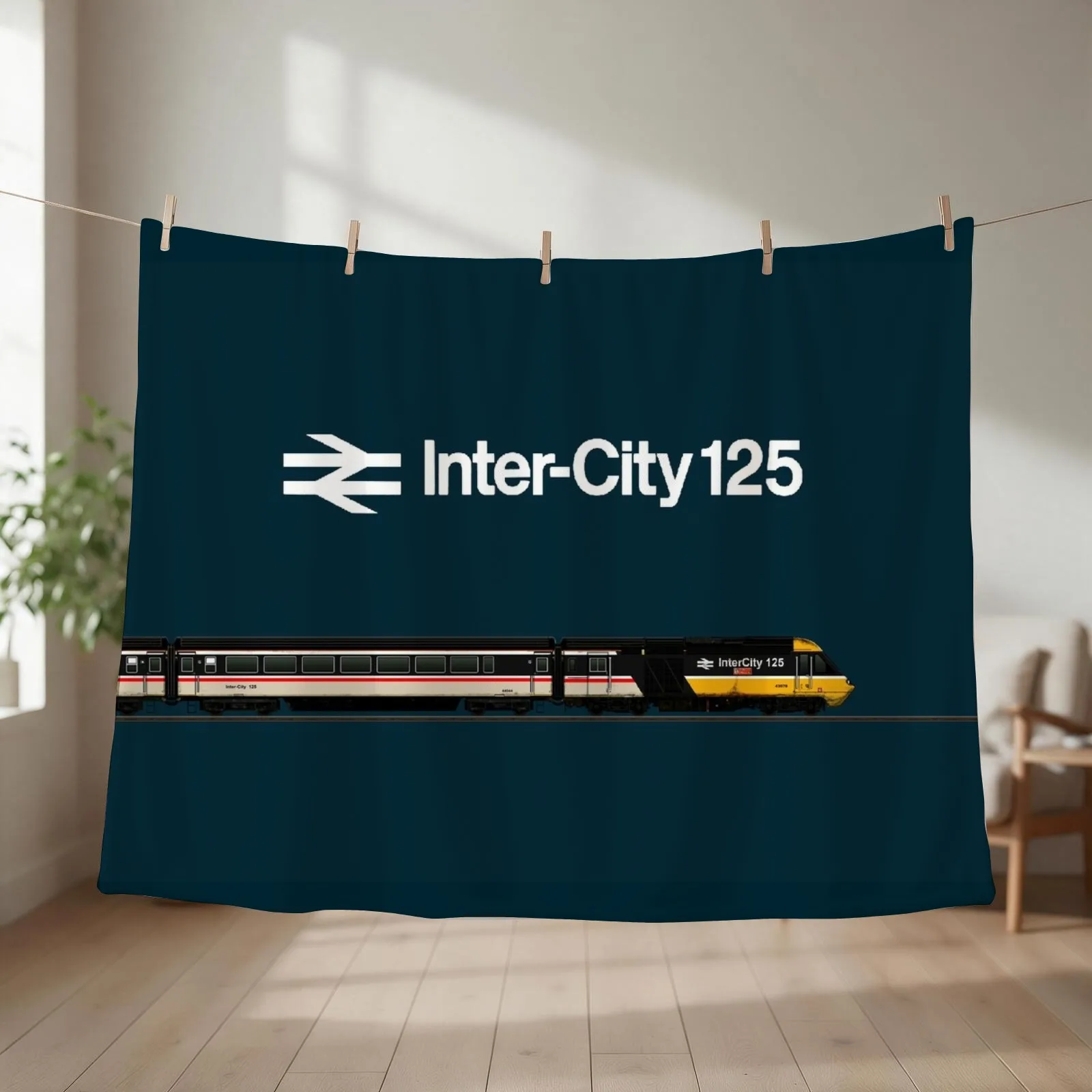 Intercity 125 locomotive weathered Throw Blanket Fashion Sofas Soft Beds Personalized Gift Soft Plaid Blankets