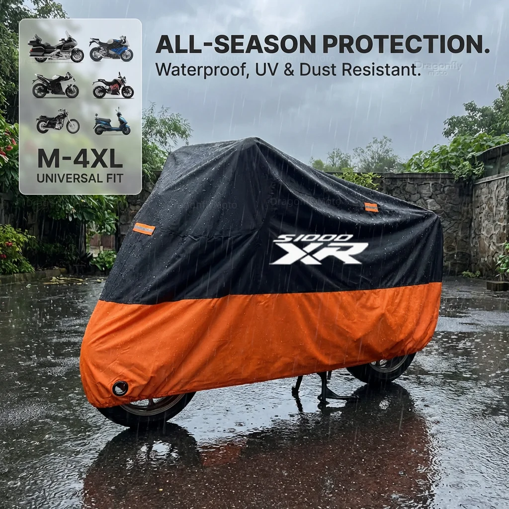 

Чехол для мотоцикла BMW S1000XR S1000 XR S 1000 XR, толстый, 210D, водонепроницаемый, для улицы, защита от УФ-излучения, от пыли, дождя, солнца, всесезонный