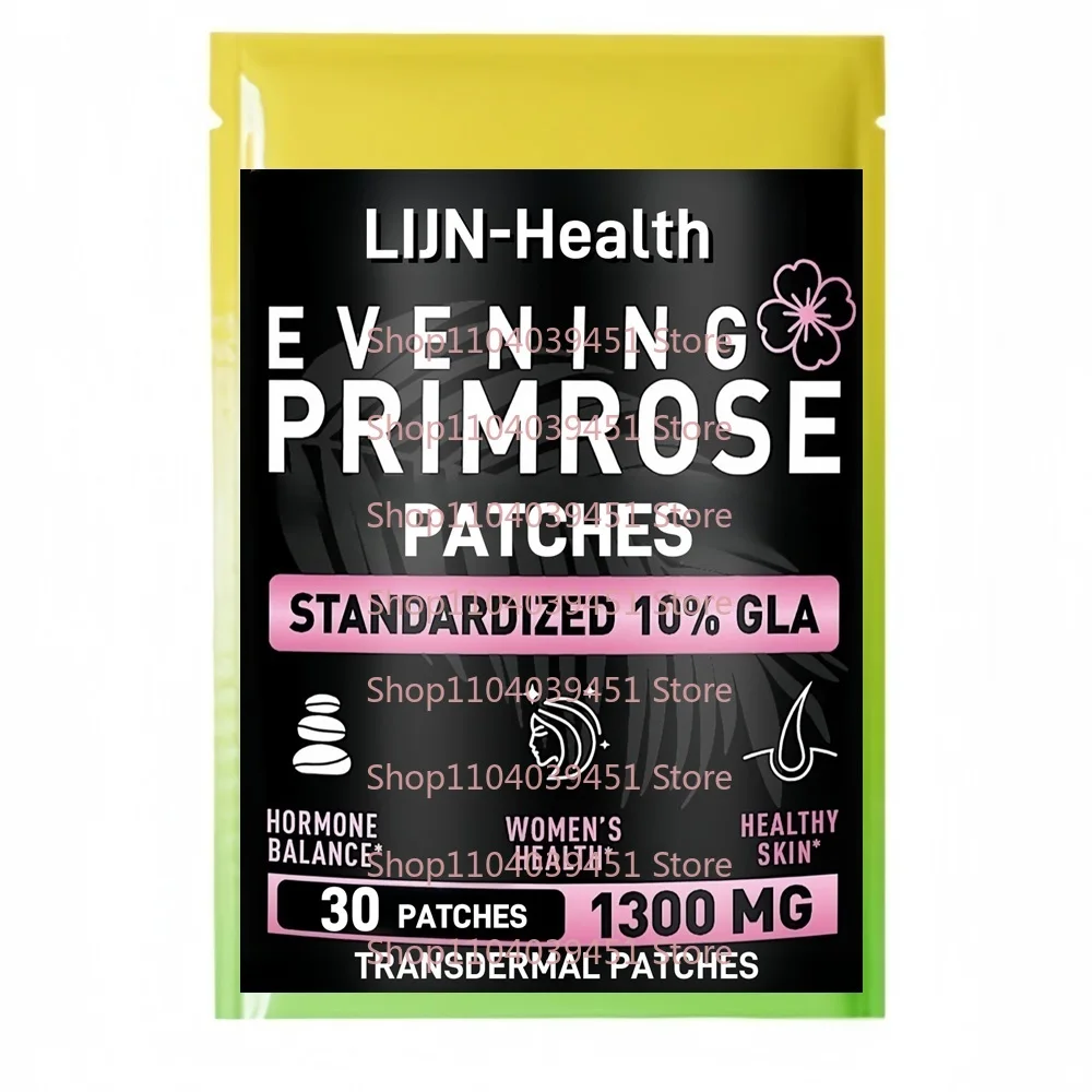30 Patches Evening Primrose Oil Transdermal Patches - Sourced Hormone Support