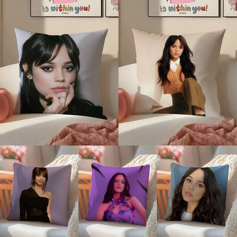 جينا O-Ortega كيس وسادة مكافحة الغبار المخدة غير مرئية سستة حريري قصير أفخم غطاء وسادة أريكة