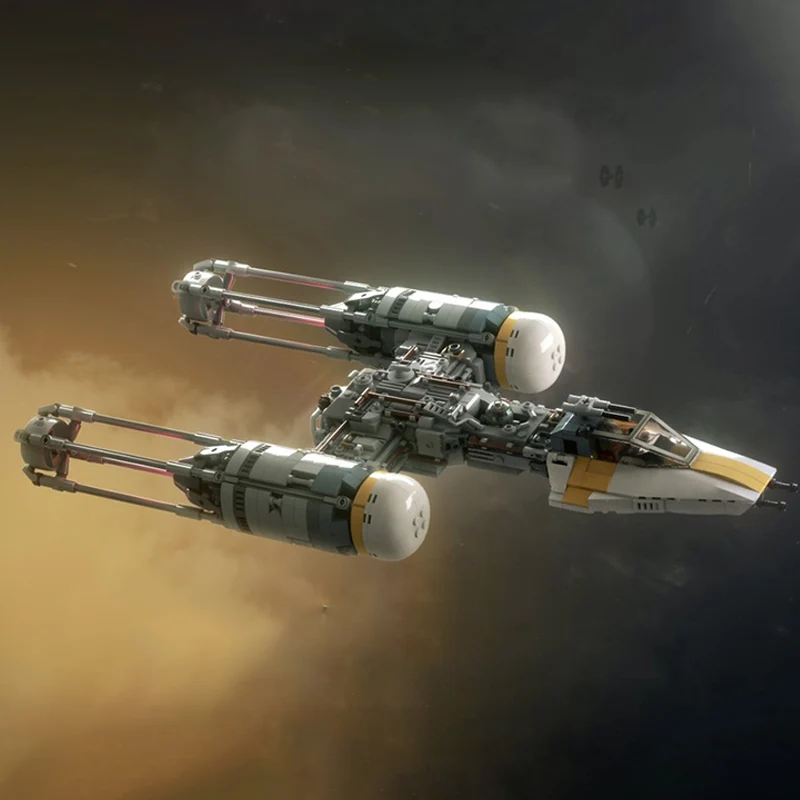 892pcs MOC PiXEL-DANs BTL-A4 YWING 골드 스쿼드론 DIY 빌딩 블록 건축 모델 최고의 선물