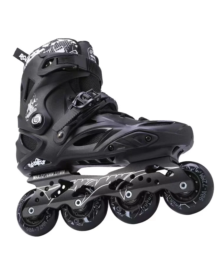 Chaussures de patin à roues alignées personnalisées pour garçons et adultes, patins à roulettes de slalom, vente en gros