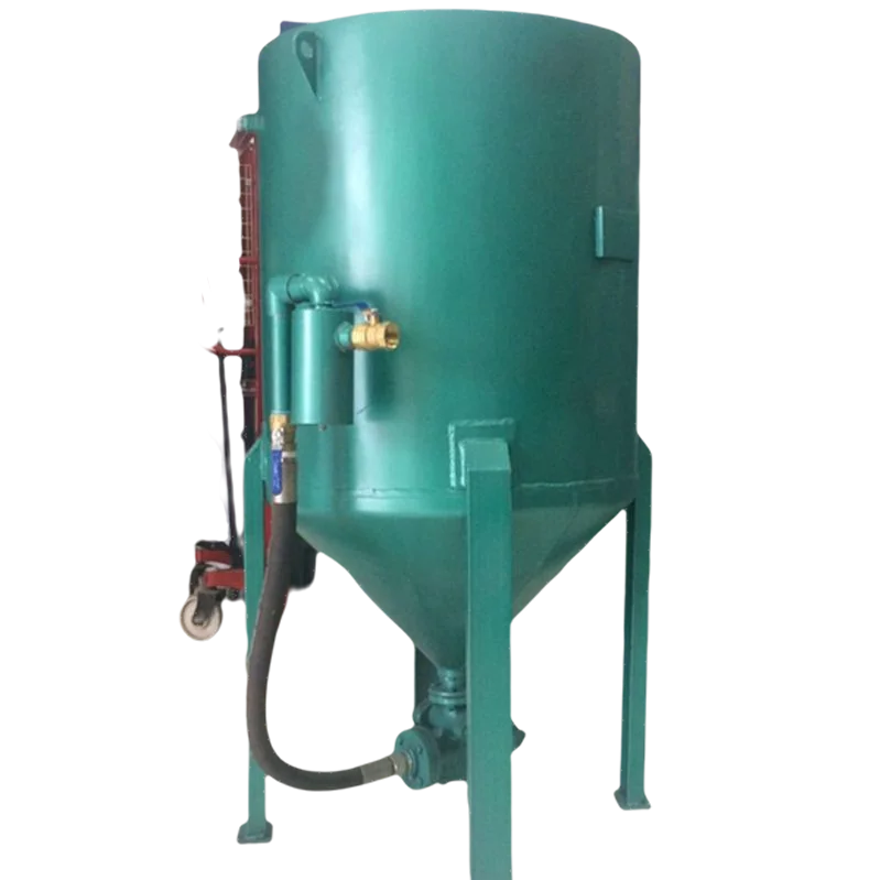 Portable train carriage sandblasting water sandblasting machine