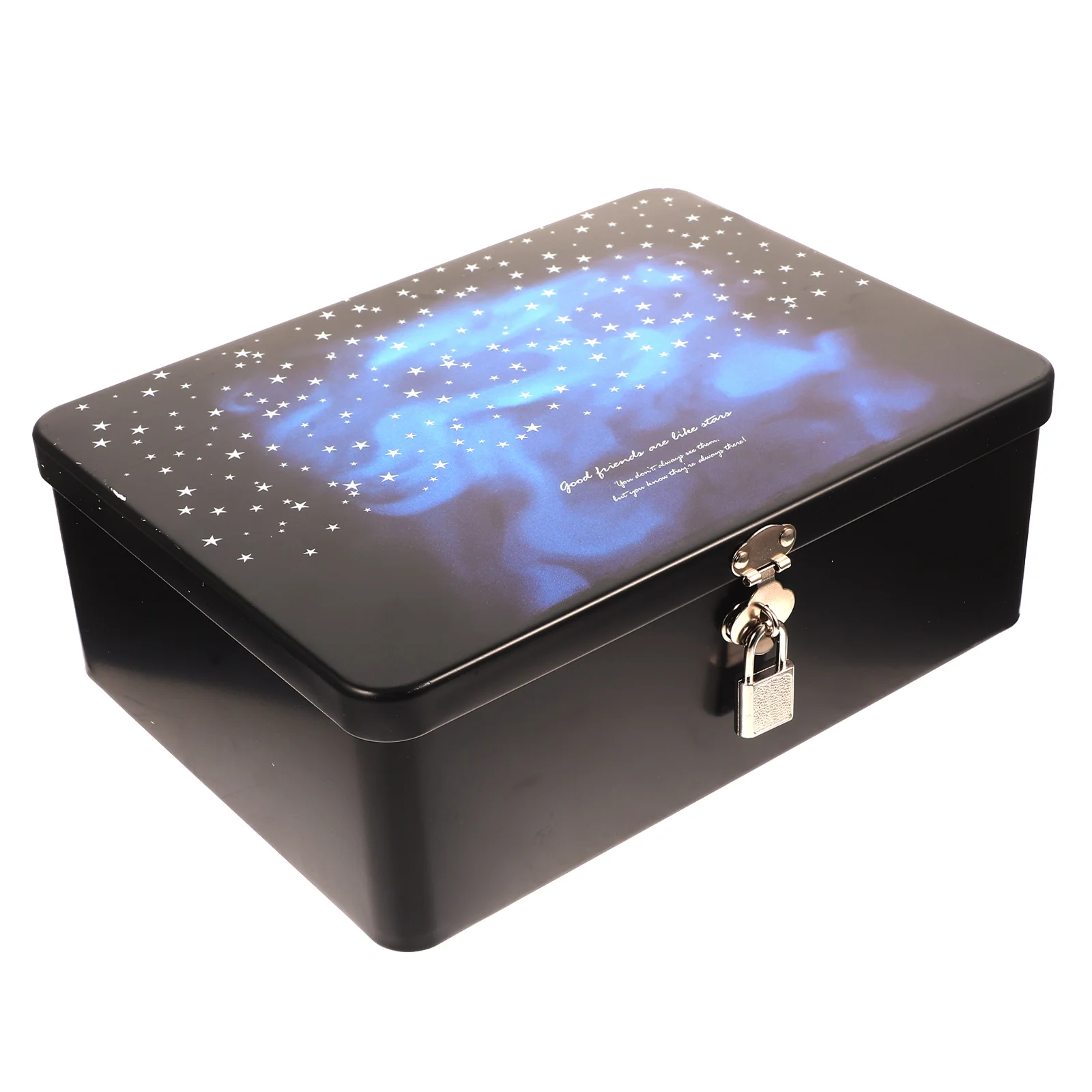 

Storage Box with Lock Bin Piggy Bank Wedding Gift Tins Jewelry Organizer Tinplate Containers Candy Display Case Cans Key Boxes