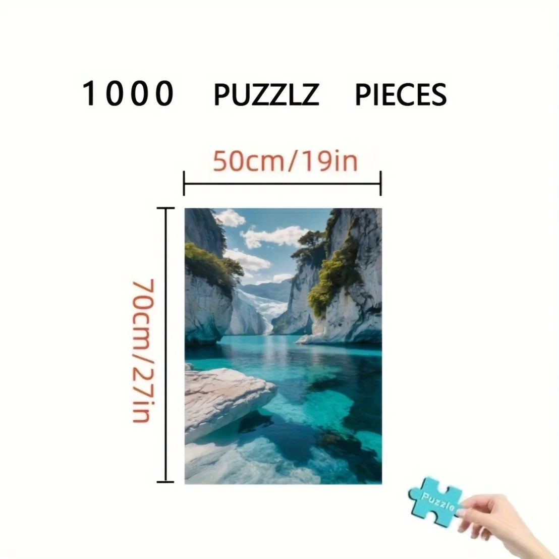 1000ピース ジグソーパズル 壮大な山と水の風景 - /バイリンガルボックス、&に適しています、挑戦的な頭脳を刺激するゲーム、C