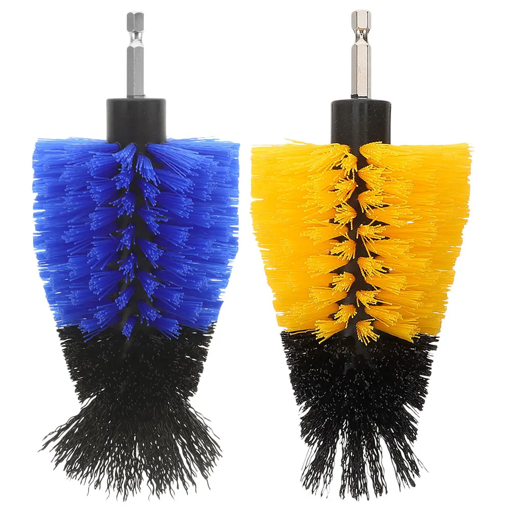 

2pcs Cleaning Brush Heads Electric Tool Accessories Wheel Deck Brushes Drill Car Detailing Bath Tub Floor Tiles Shower Toilets