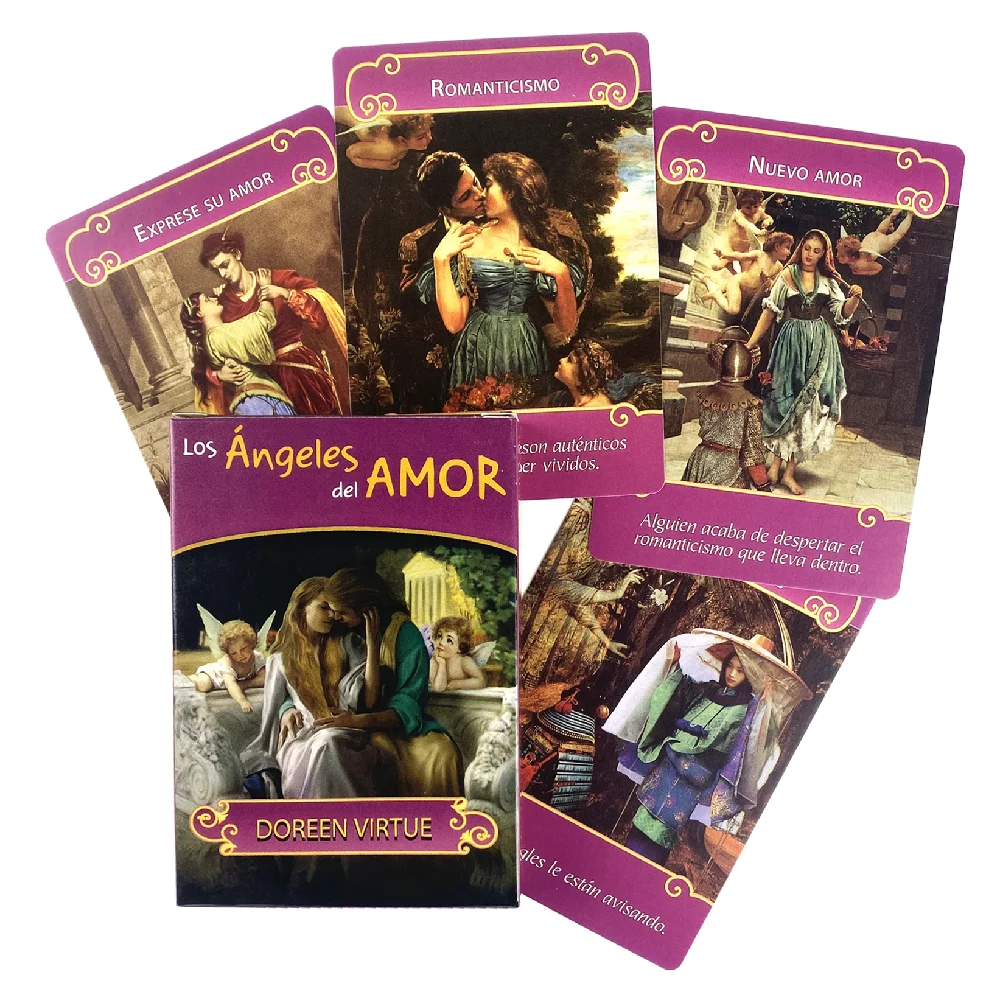 Spanish Los Angeles Del Amor Oracle Cards Tarot Deck Board Games For Party