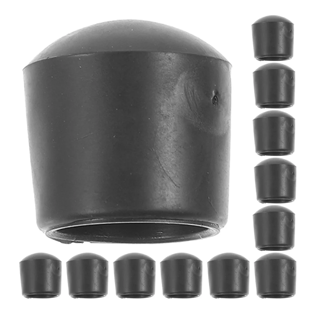 16 Stück Tischfußball-Tischteile, schwarz, Mini-Rodenspitzenabdeckungen, stabile Endkappen für Fußballtisch-Zubehör, Ersatz-Spielaufbau