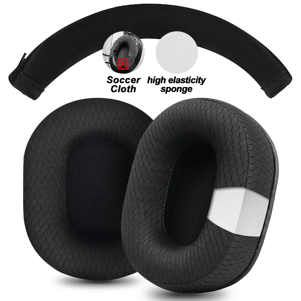 OME OH MY EAR Kopfhörerpolster für Logitech G PRO X G PRO X2 Ersatz-Ohrpolster Kopfhörer Ohrenschützer Mesh-Tuch Memory Covers Schwamm 3