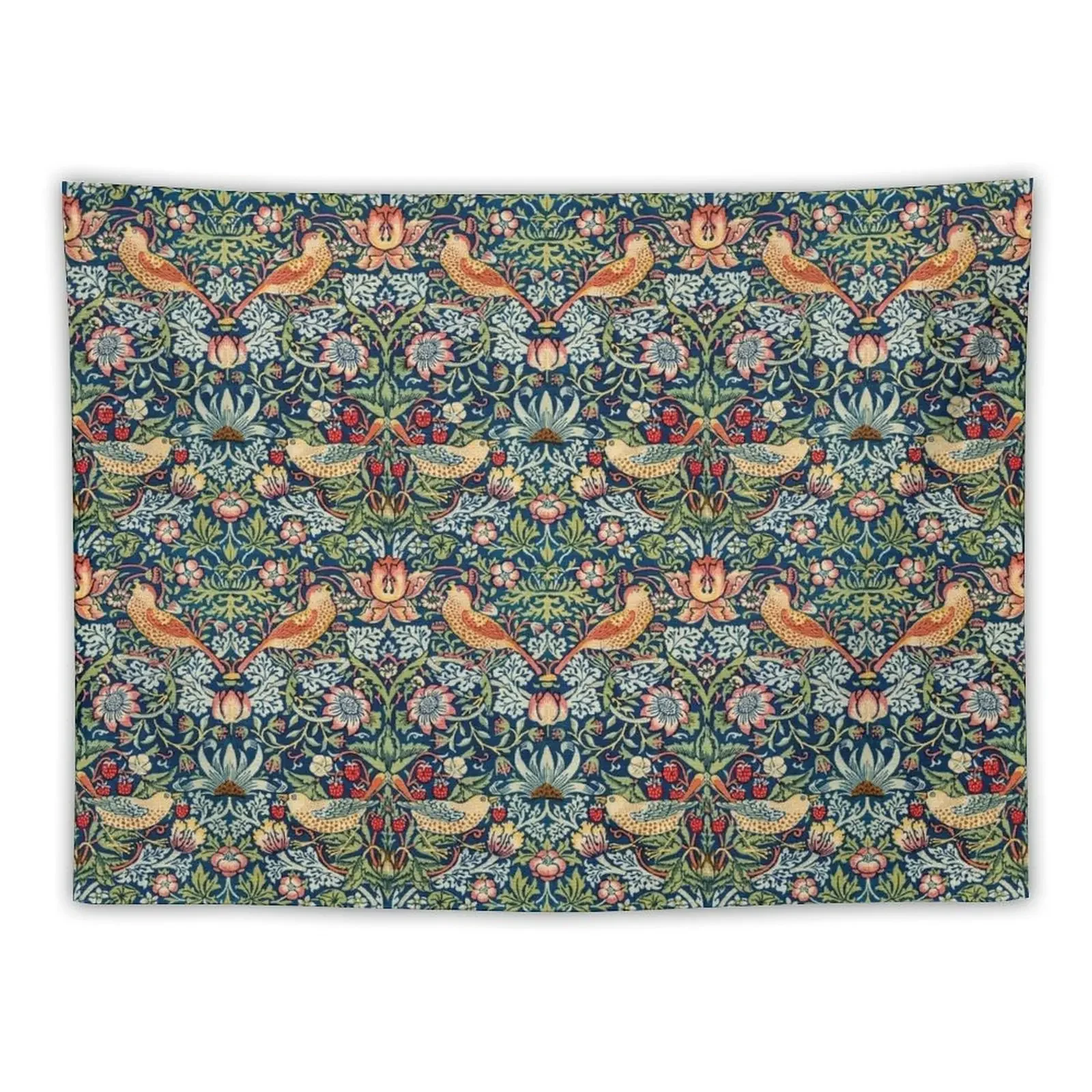 

The Strawberry Thief William Morris Pattern Tapestry Wall Tapestries Room Decorations Aesthetics Tapestry