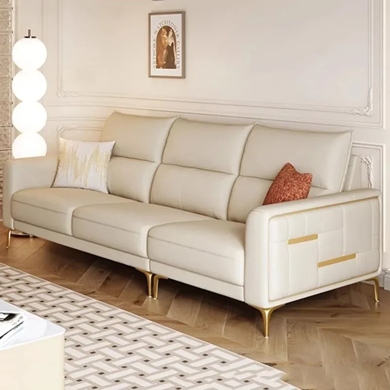 Single Legs Metal Living Room Sofas Sectional Pouf Chaise Longue Reception Sofas Waterproof Luxury Canape Salon Luxury Furniture