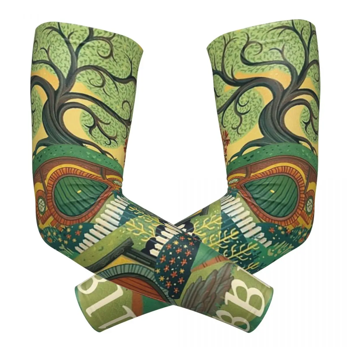 

Плакат Visit The Shine-1 Открытые нарукавники Защитный чехол от солнца и ультрафиолета Летние велосипедные татуировки на рукавах