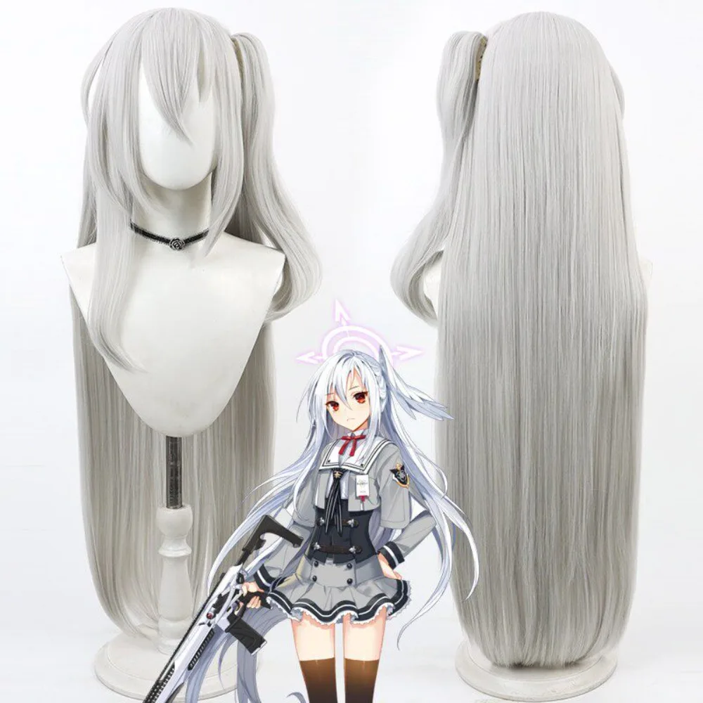 

Парик для косплея Blue Archive Morizuki Suzumi со съемными хвостиками